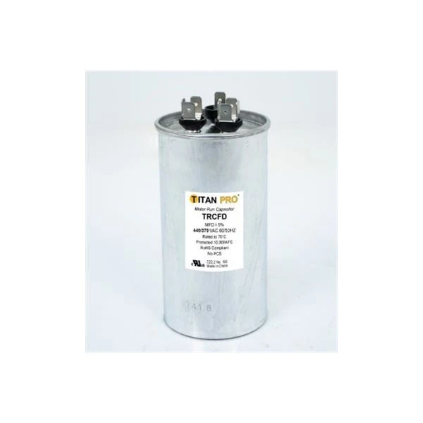 PACKARD TRCFD355|PACTRCFD355- TITAN PRO 35+5 MFD, 440/370V ROUND 1 PACKARD TRCFD355|PACTRCFD355- TITAN PRO 35+5 MFD, 440/370V ROUND